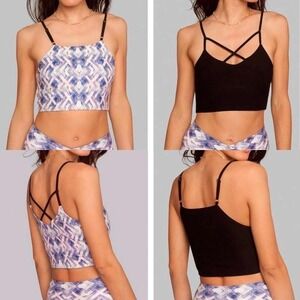 Wolven Oasis Reversible Crisscross 4-Way Top XL NWT Sustainable Bra Tank